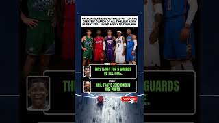 Anthony Edwards Reveals Top 5 Point Guards… KD Trolls Him! 😂🏀 #shorts #kd
