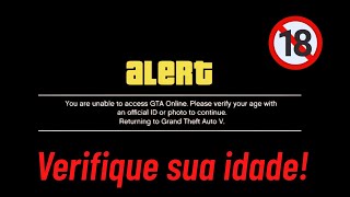 🚨 Rockstar vai BLOQUEAR CONTAS no GTA Online! COMPROVAÇÃO DE IDADE será obrigatória! GTA 6 chegando!