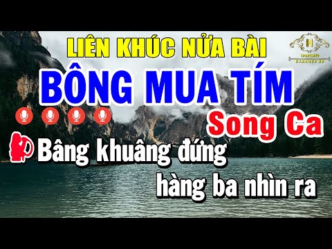 Karaoke Nhạc Sống Nửa Bài Song Ca | Liên Khúc Bolero Nhạc Trữ Tình Song Ca – Bông Mua Tím