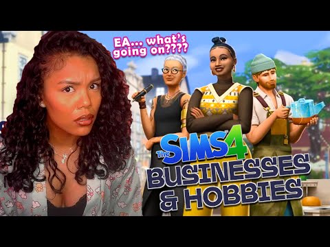 Another Moneygrab?? | The Sims 4 Business and Hobbies Expansion Trailer Reaction