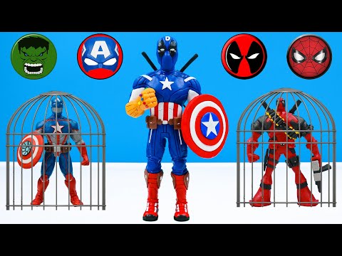 How to make superhero Captain America mod Deadpool, Thanos and Spider-man, Hulk with clay