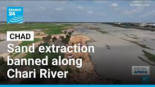 YouTube video thumbnail: Chad Bans Sand Extraction Along Chari River, Sparking Controversy 