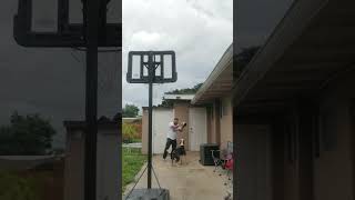 Balling up Scrappy. He was showing off his Ups🤣🐶😍 #MissUbaby