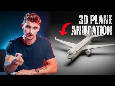 Iman Gadzhi 3D Plane Animation Tutorial || EASIEST METHOD