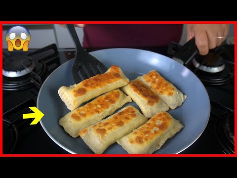 LANCHE DE FRIGIDEIRA COM APENAS 3 INGREDIENTES PRONTO EM POUCOS MINUTOS 😱