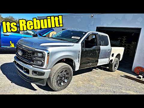 WE Rebuild Our Wrecked 2023 FORD F-250 Just Needs Some PAINT!