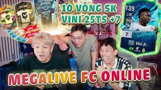 (MEGALIVE FC ONLINE) Mở 10 vòng sự kiện và đập  Vini JR 25TS +7 cùng em Vũ Mino và Trường96.