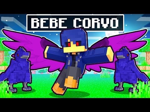 GUIHH nasceu como BEBE CORVO no Minecraft