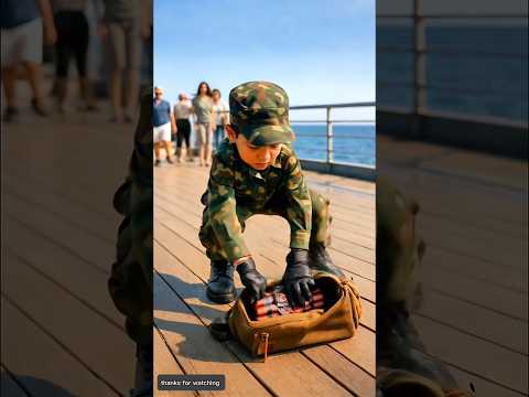 Indian Army baby saved the ship from time bomb 😭 #ai #army