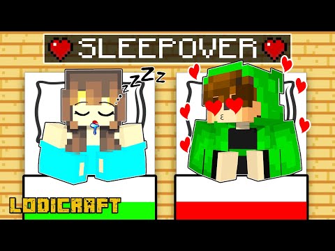 Olip & Micole SLEEPOVER in Minecraft! "Valentines Date😍"