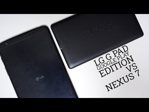 (ENGLISH) LG G Pad Google Play Edition vs Nexus 7