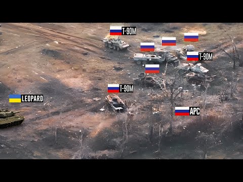 Single Ukrainian Leopard Faces Russian Armyโs Largest Attack!