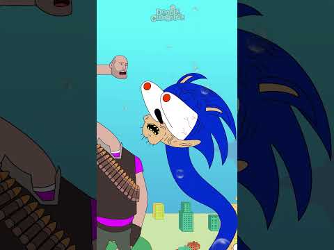 Underwater Giant Scatman Heavy and Sonic Twee Together Harmony #animation #tf2 #scatman #sonic #meme