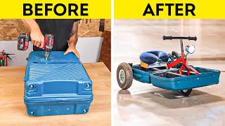 Smart Girl Turns Old Suitcase into a Creative Masterpiece!