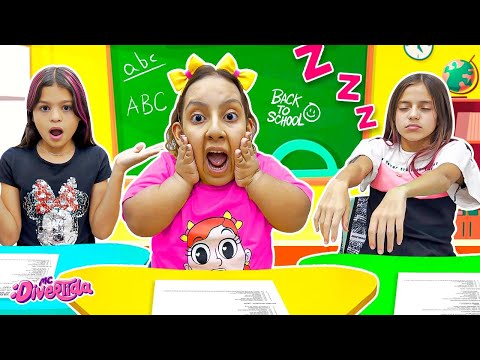 A Nova Amiga Sonâmbula na Escola com Maria Clara MC Divertida | Funny Kids Stories