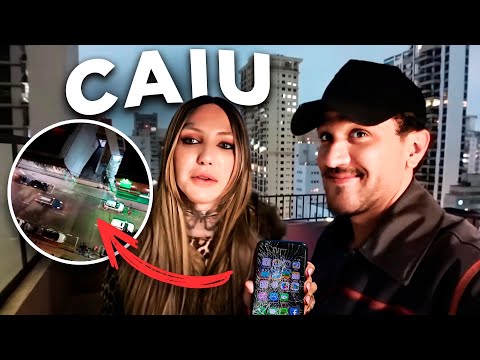 ELA DEIXOU O CELULAR CAIR DO 13° ANDAR!