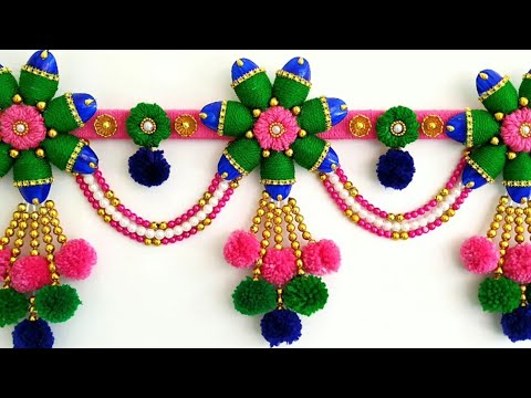 DIY Door Toran | Door Hanging Idea | Best Out Of Waste Craft for Home Decor