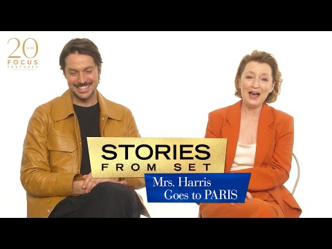 Lesley Manville & Lucas Bravo on Toad in the Hole Scene | Mrs. Harris Goes To Paris