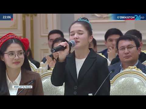 Nurzida Prezidentga qoʻshiq kuylab berdi 😍🇺🇿