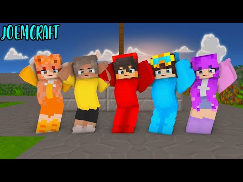 CASH, NICO, SHADY, MIA, ZOEY | CHICKEN WINGS MEME | SHUFFLE DANCE - Minecraft Animation