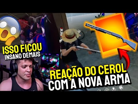 REAÇÃO DO CEROL TESTANDO A NOVA 12 NO FREE FIRE E AS NOVIDADES DA ATUALIZAÇÃO