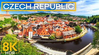 Czech Republic 8K HDR Aerial Journey | Castles, Towns & Nature from Above