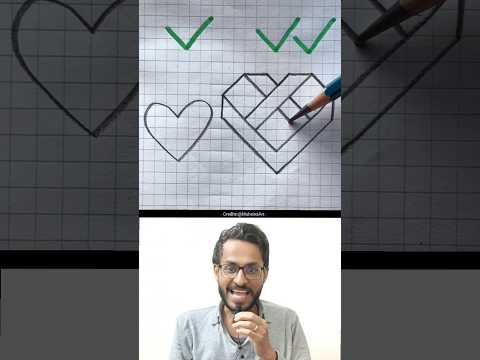 Which Heart Drawing is best #shorts