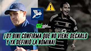 ¡ DT SEBASTIÁN BINI, DECARLO NO VENDRÁ A SELECCIÓN, LA PLANIFICACIÓN ESTÁ LISTA HASTA EL PREMUNDIAL!