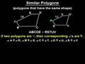 Exploring Similar Figures and Polygons