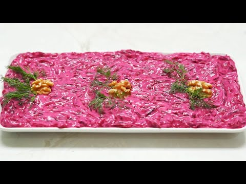 Pembe Sultan SIRRI AÇIĞA ÇIKIYOR! Yoğurtlu Salata Tarifi (Meze Tarifleri)