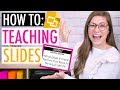 Organizing and Using Google Slides