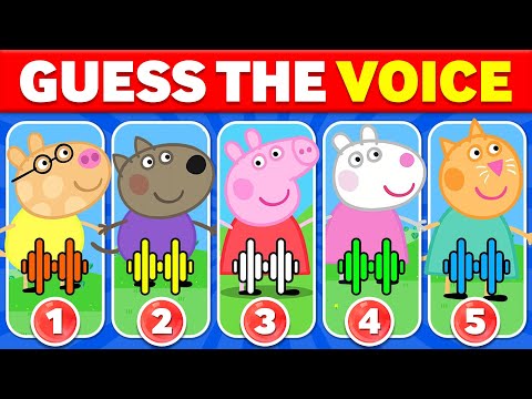 🎤 Guess the Peppa Pig Characters by Their Voice! 🐷🔊 | Peppa Pig Quiz Challenge 🎉