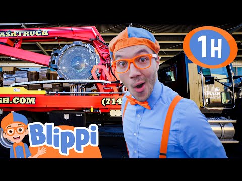 Blippi Learns about Recycling Trucks! | Blippi Painting for Kids  | Moonbug Kids - Art for Kids 🖌️