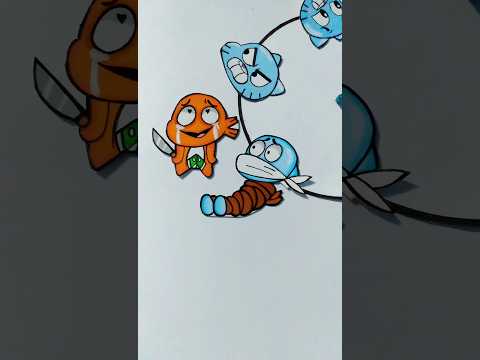 Darwin got crazy!! Puzzle✨Not my problem |Guess the real face of Gumball ❗🤭🤔