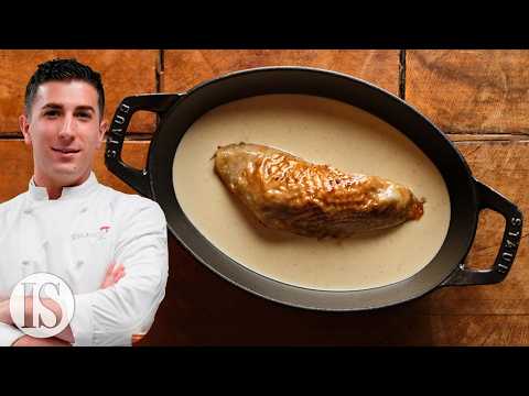 Il pollo alla crema del ristorante 2 stelle Michelin francese Georges Blanc con Matteo Rossatto