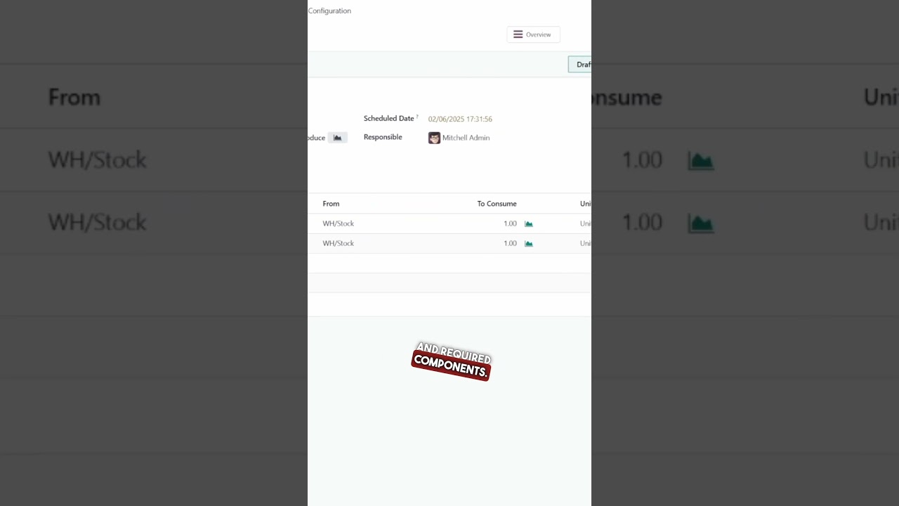 🚀 Creating a Manufacturing Order in Odoo 18 – Quick and Easy!! | 2/26/2025

Streamline Your Manufacturing Process with Odoo 18! Creating a Manufacturing Order has never been easier! In this quick ...