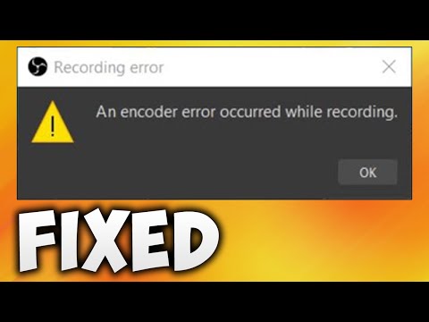 An Encoder Error Occurred While Streaming Obs 11 21