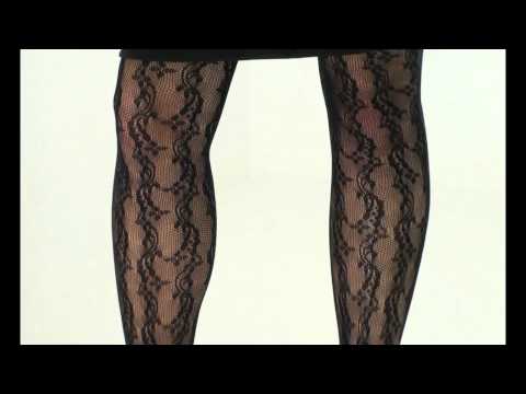 UK Tights - Charnos Floral Net Tights