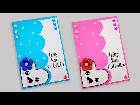 🌺Tarjeta CORAZÓN hecha a mano para San Valentín🌺🥰 Valentine's day Card making 💖 14 de Febrero