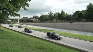 Donald Trump arrives in Milwaukee for the RNC day after assassination attempt - motorcade