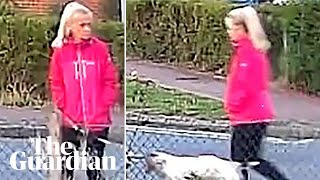 CCTV footage shows dog walker and murderer in same area before attack