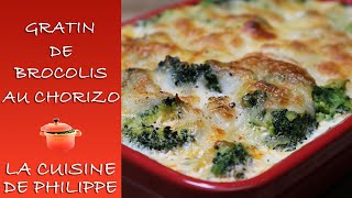Gratin de brocolis au chorizo : une recette gourmande et facile à préparer 🥦✨