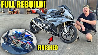 Rebuilding A Wrecked BMW S1000RR Start To Finish!!!