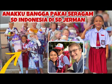 JADI PUSAT PERHATIAN! MASUK SD JERMAN PAKE SERAGAM SD INDONESIA 🇮🇩