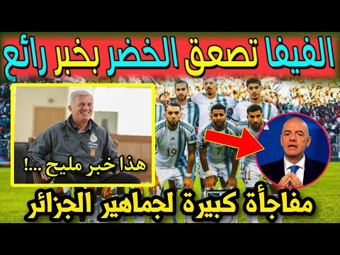 الفيفا تفاجئ جماهير المنتخب الجزائري بخبر رائع قبل انطلاق تصفيات كأس العالم 2026