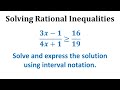 Rational Inequalities and Their Solutions