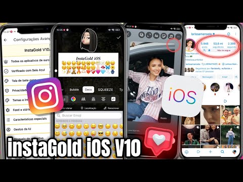 INSTAGOLD iOS V10 🥳 INSTAGRAM IGUAL IPHONE NO ANDROID | EMOJIS iOS + REPOST iOS ~ ATUALIZADO 2025