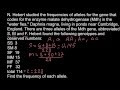 Allelic Frequencies and Genotypes