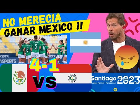 ARGENTINOS ARDIDOS VS MEXICO FEMENIL X GOLEAR A PARAGUAY JUEGOS PANAMERICANOS MEXICO 4 VS 1 PARAGUAY