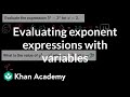 Evaluating Exponential and Polynomial Expressions